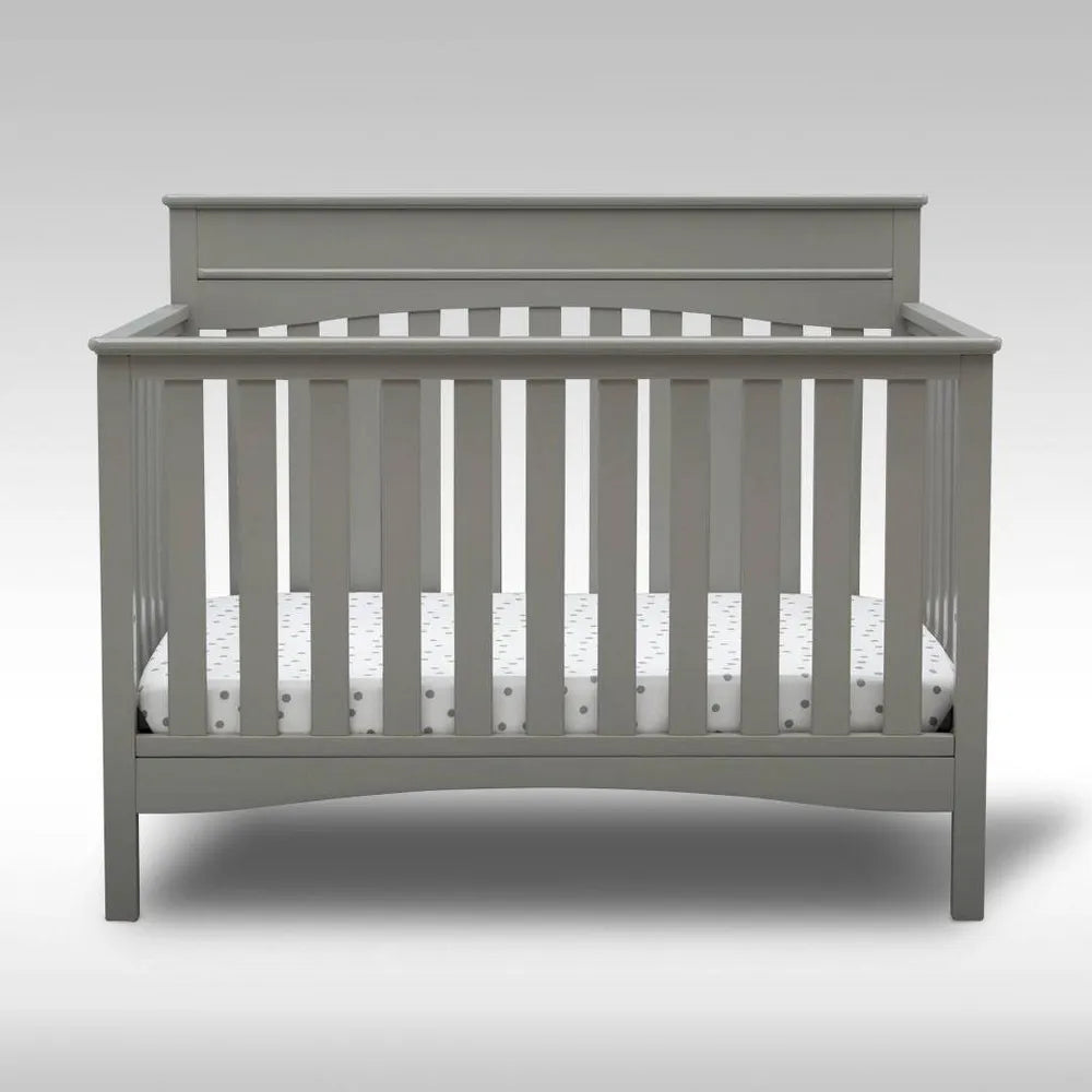 Delta Children Skylar 6-in-1 Convertible Crib Gray – REBEL