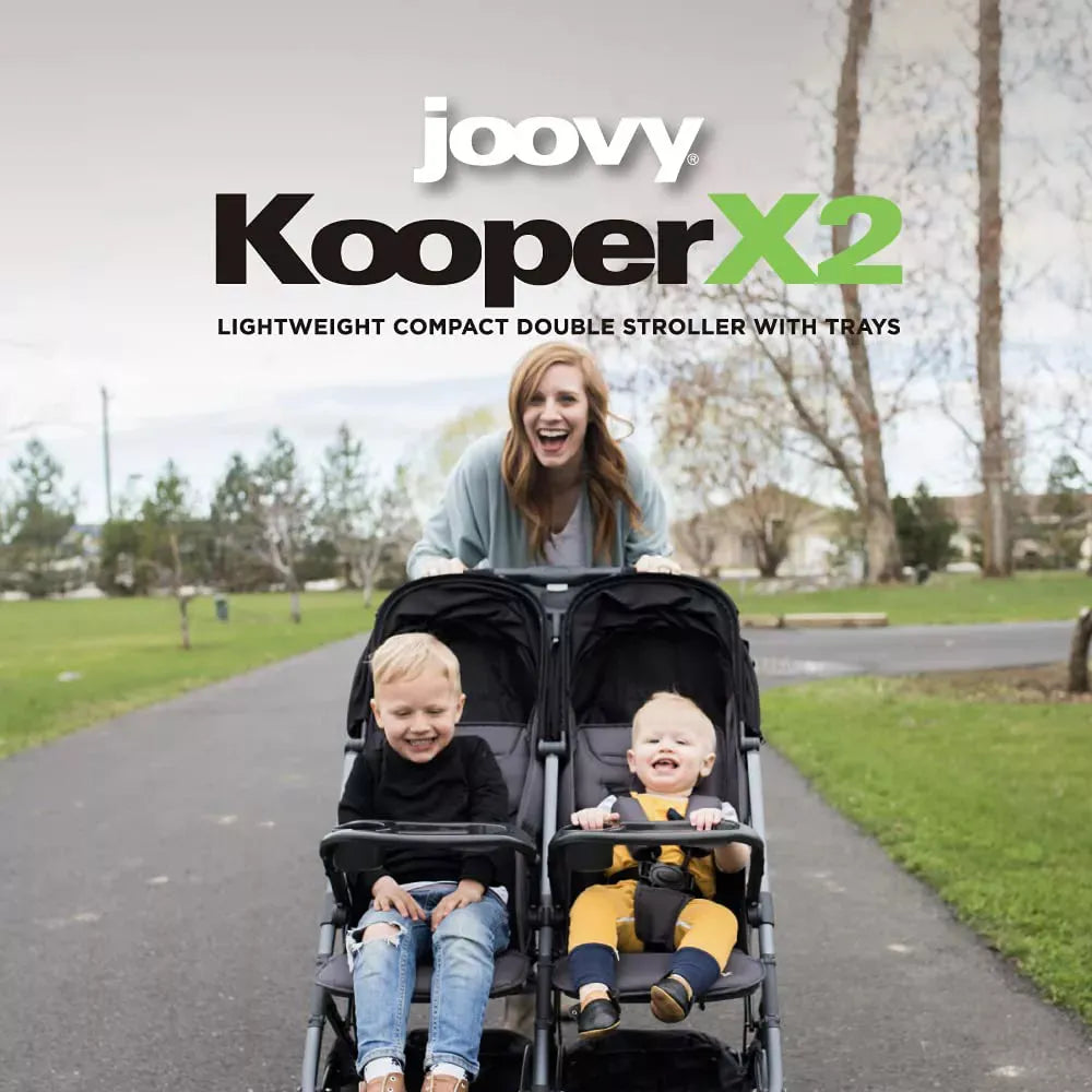 lightweight double stroller for newborn and toddler Joovy Lightweight Compact Double Stroller With Trays