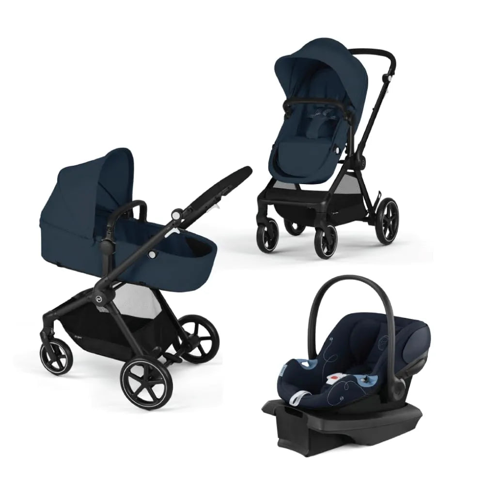 cybex infant car seat stroller Cybex Eos 5-in-1 Travel System Stroller + Lightweight Aton G Infant Car Seat
