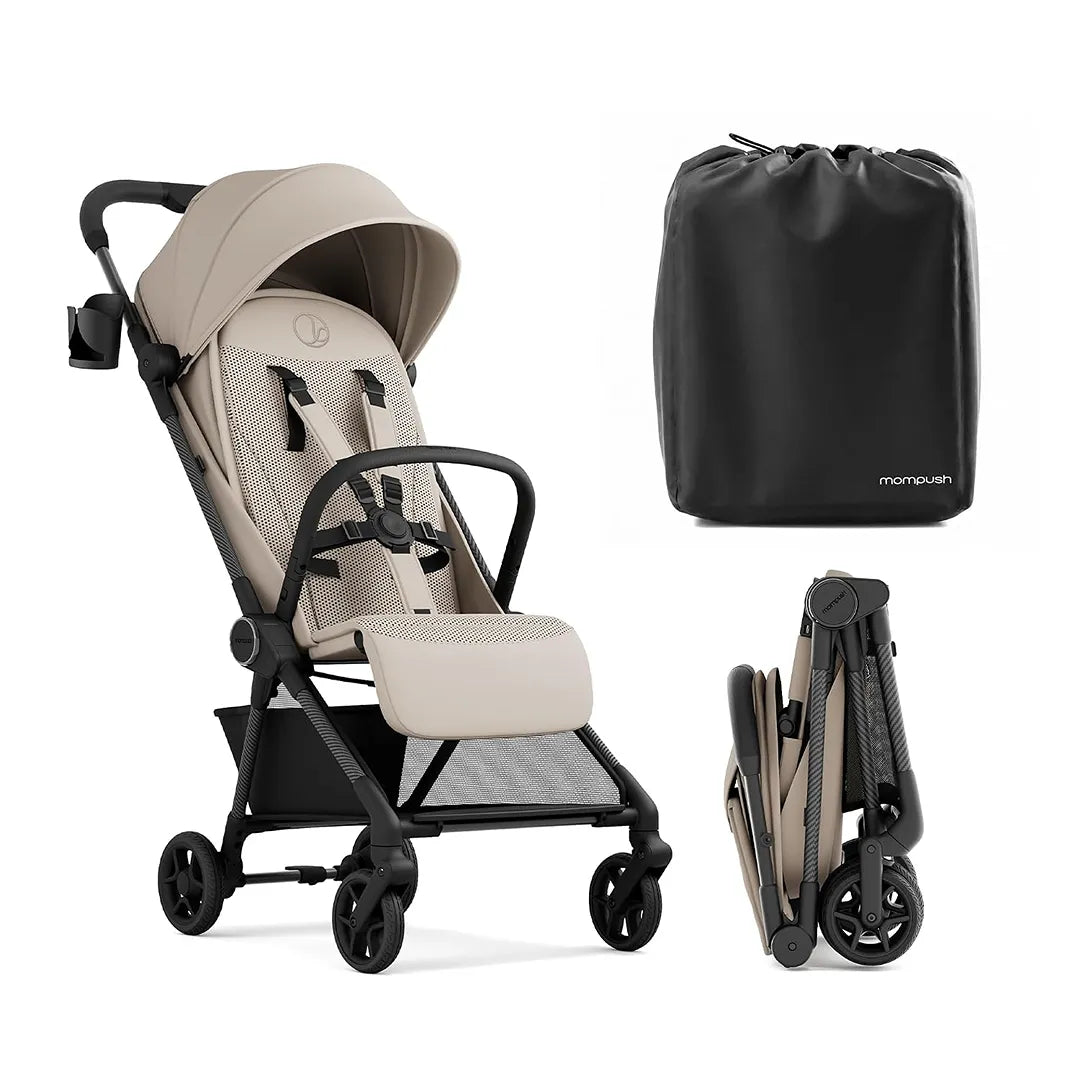 Mompush - Travel Stroller - Khaki - REBEL