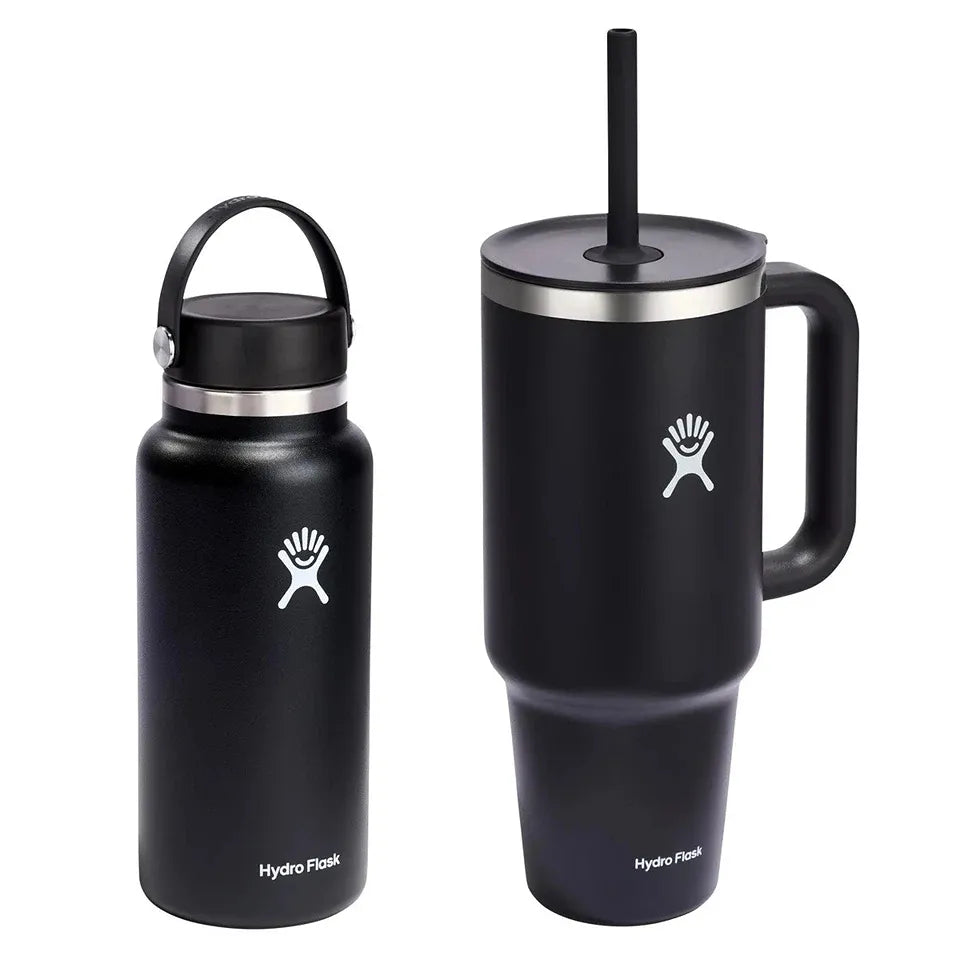 Hydro Flask 40oz Travel Tumbler & 32oz Wide Mouth Bottle – REBEL