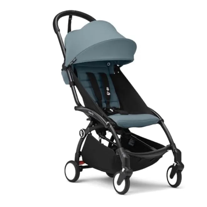 Stokke Yoyo3 Stroller Black Frame Bundle 6 - Aqua – REBEL