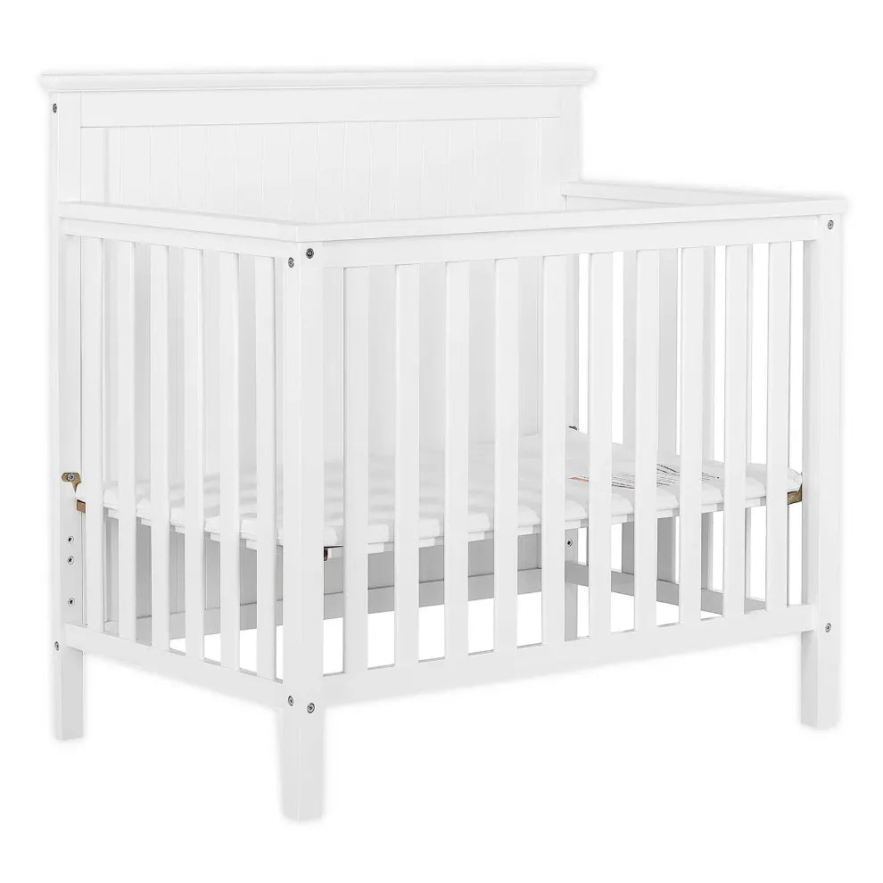 Ava 4-in-1 Convertible Mini Crib in White – REBEL