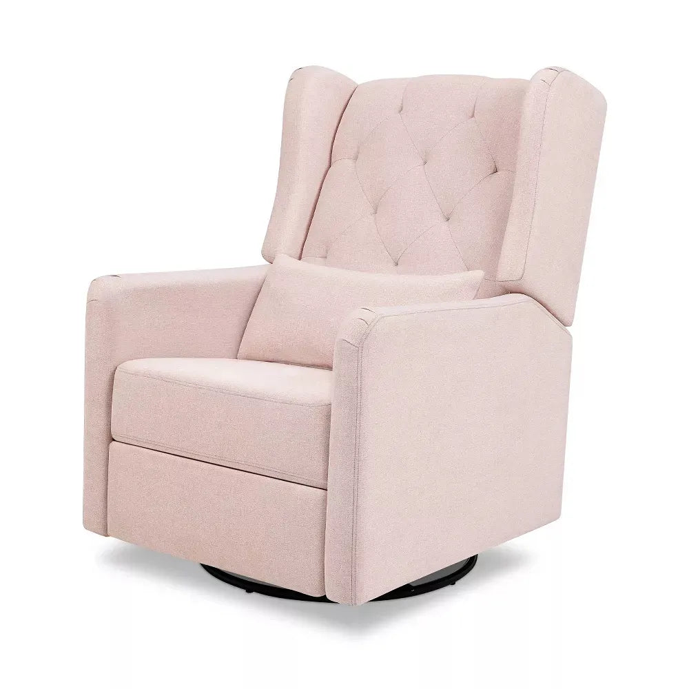 Davinci Everly Recliner - Performance Pale Blush Pink Eco-Weave