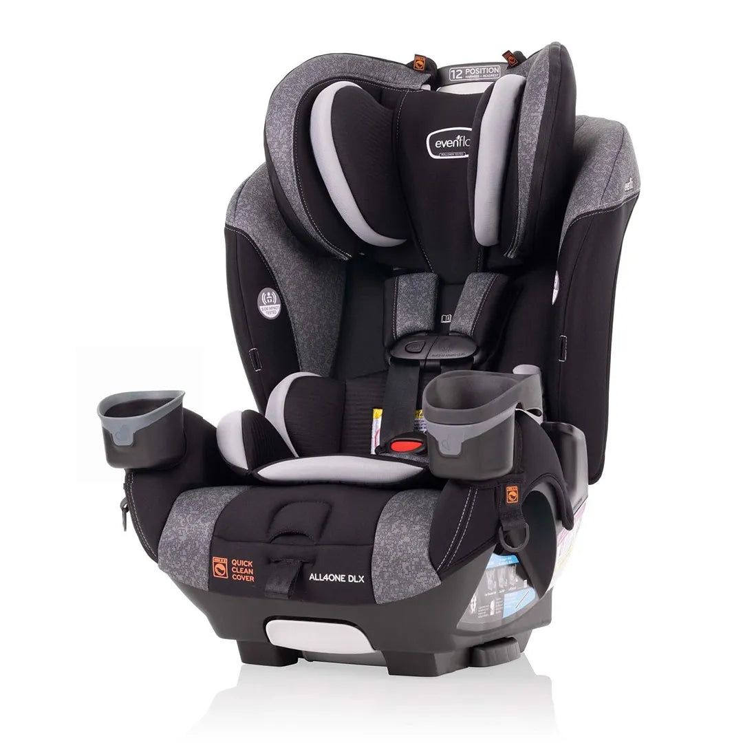 Evenflo EveryFit/All4One 3-in-1 Convertible Car Seat w/Quick Clean Cover -  Latitude Gray (See Description)