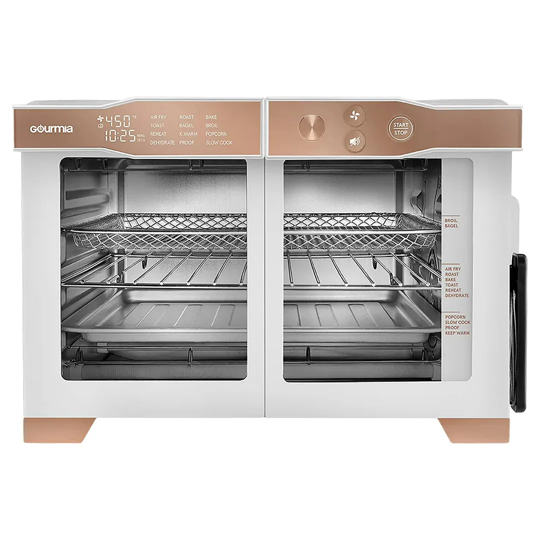 Gourmia - Digital Toaster Oven Air Fryer - White - REBEL