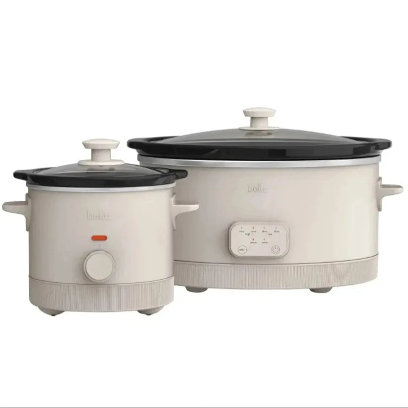 Bella 6-quart Programmable Slow Cooker with Additional 2-quart