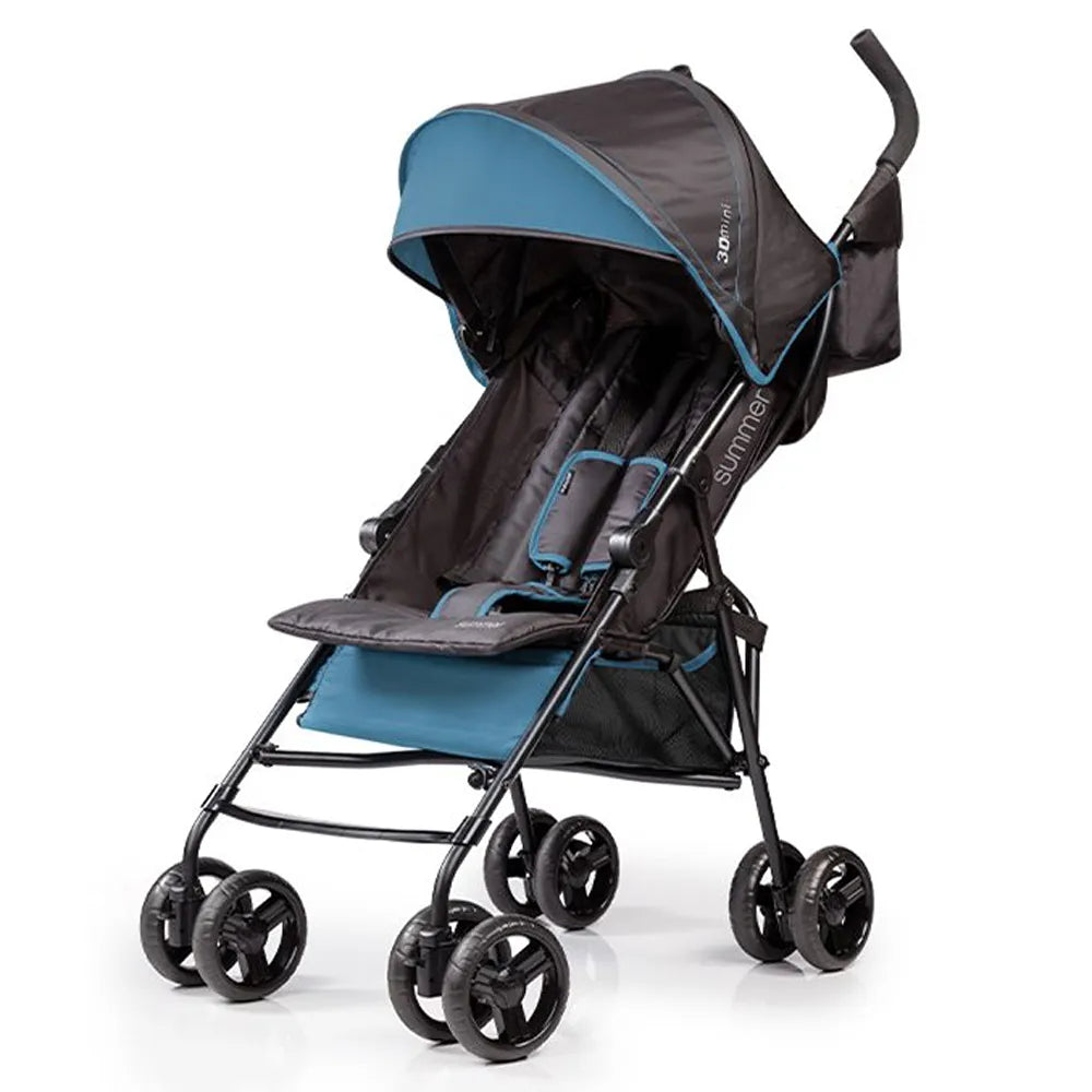 summer infant by ingenuity Summer Infant Summer by Ingenuity 3D Mini Convenience Stroller, Blue/Black