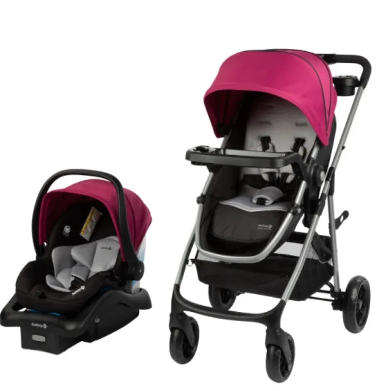 pink jogging stroller with car seat Safety 1st Grow and Go Flex 8-in-1 Car Seat Stroller Combo