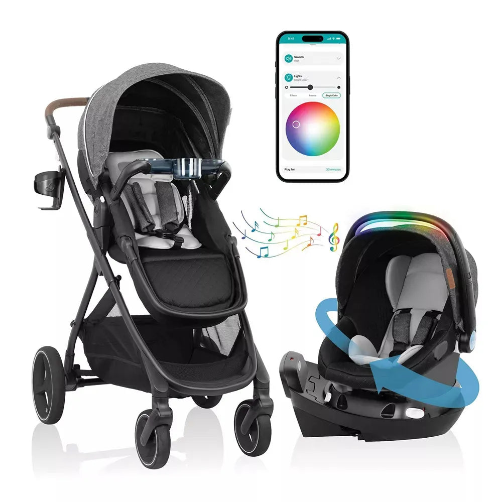 Evenflo Shyft Intuiti+ Travel System with Revolve180 LiteMax NXT