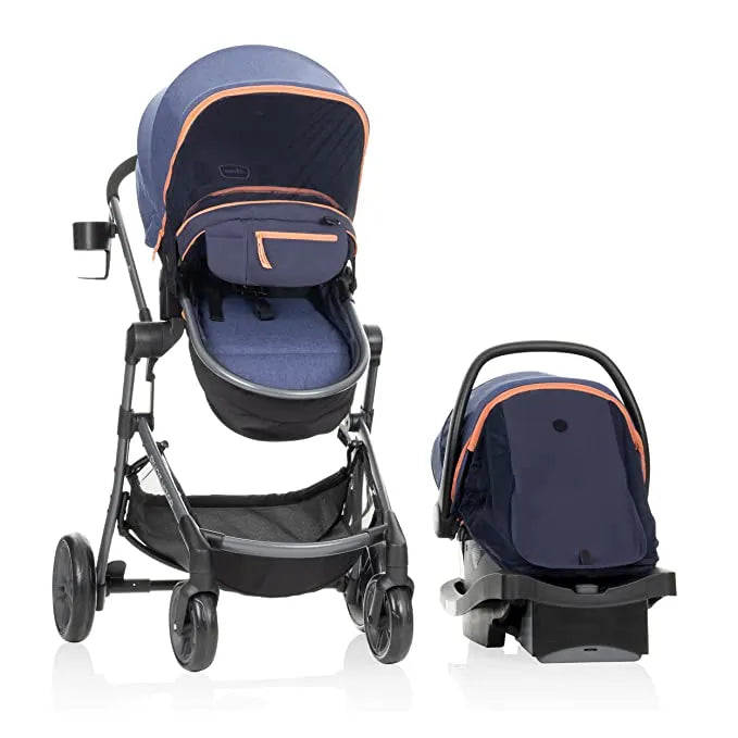 evenflo charleston jogging stroller sky blue Evenflo Pivot Vizor Travel System