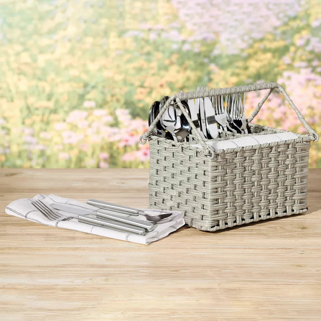 Oneida 24-piece Flatware Set with Caddy - Gray – REBEL