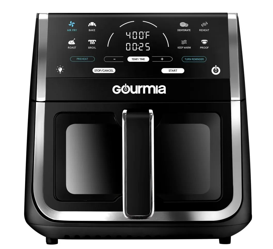 Gourmia 8 Qt Digital Window Air Fryer with 8 One-Touch Cooking Gourmia 8 Qt Digital Window Air Fryer with 8 One-Touch Cooking