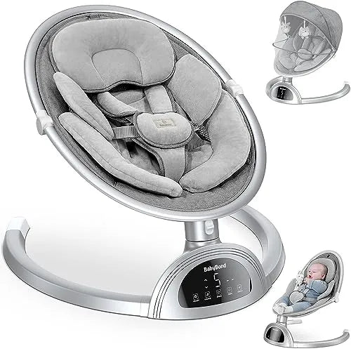 BabyBond Bluetooth Infant Swing with Music Speaker - Gray – REBEL