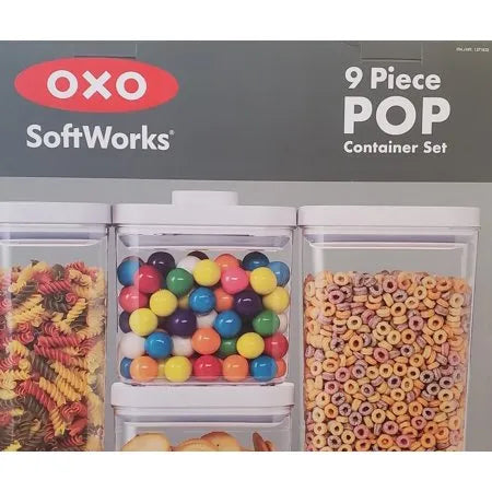 Oxo Softworks 9 Piece Pop Food Storage Container Set