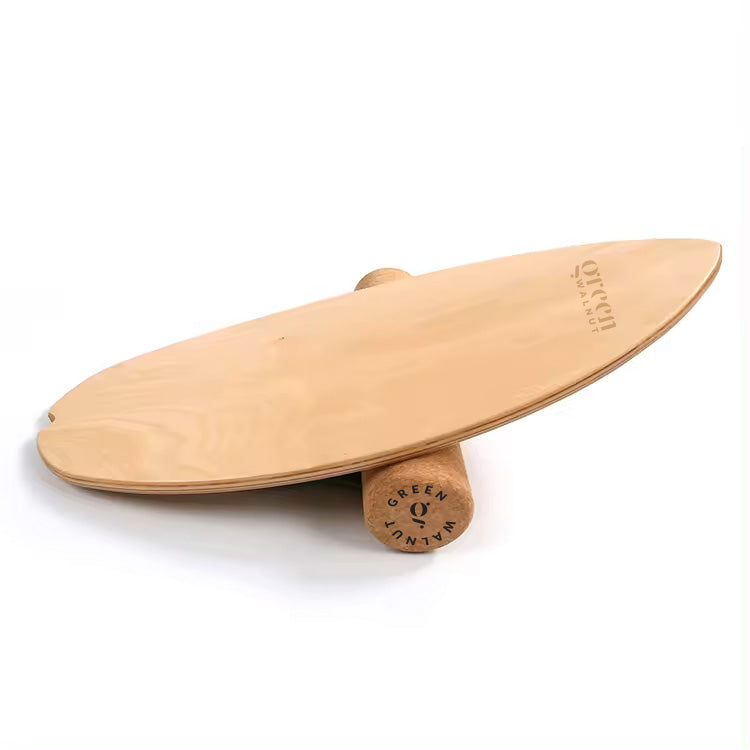 GREEN WALNUT Wooden Balance Board | Surfing Balance Board With