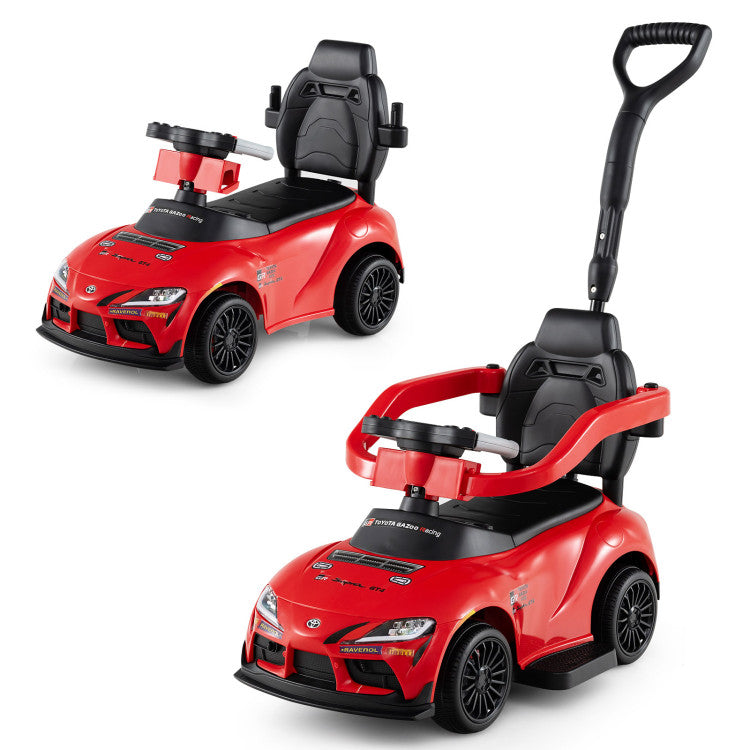 COSTWAY 3-in-1 Toyota Licensed Foot-to-Floor Stroller Sliding Walking Toy- Red – REBEL