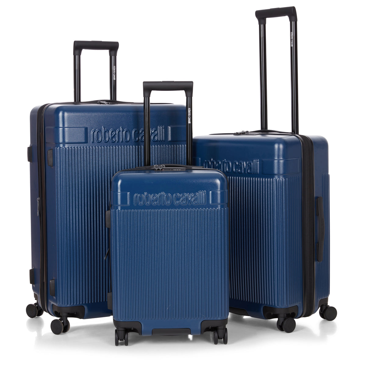 J&V Textiles ROBERTO CAVALLI 3 Piece Luggage Set With Expandable