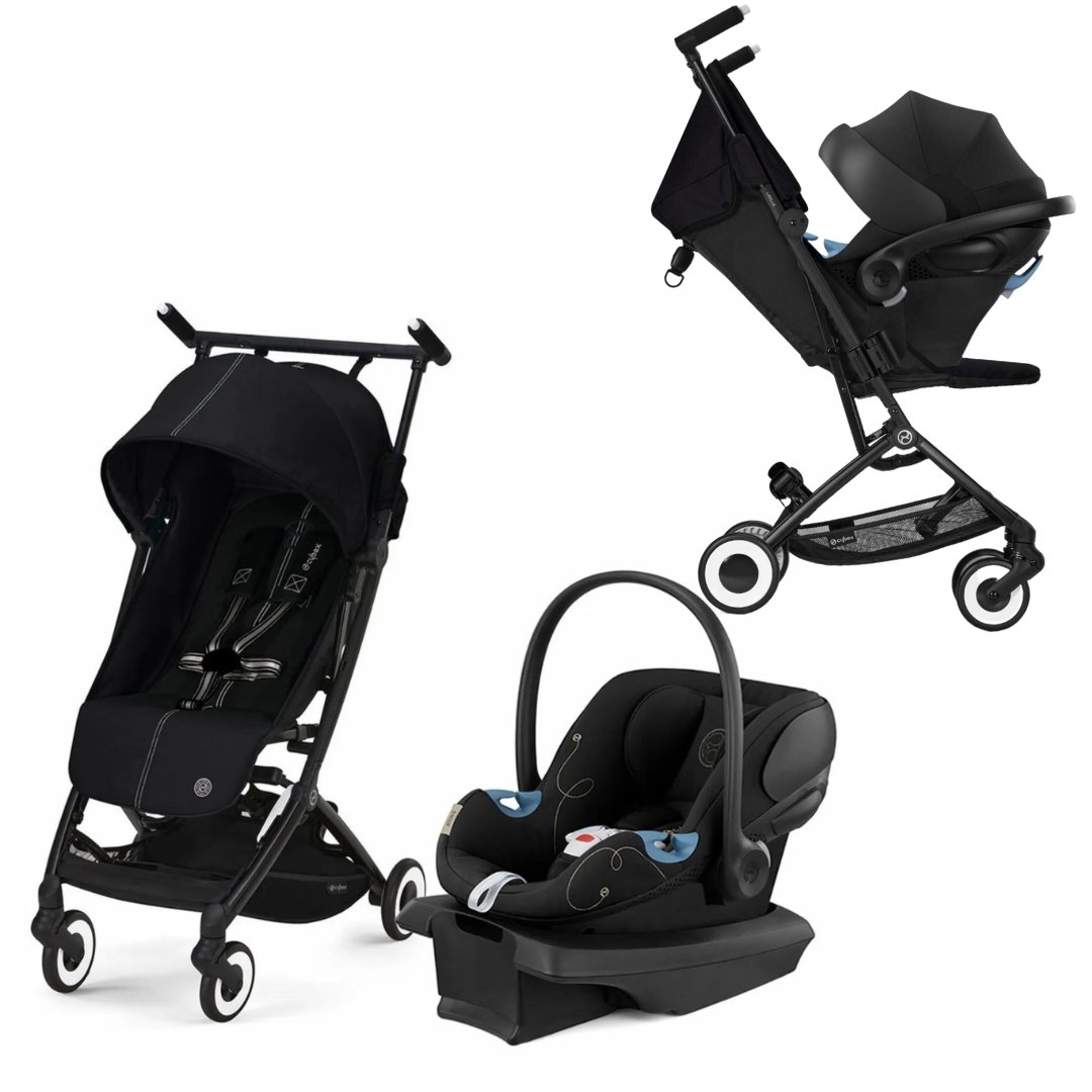 cybex libelle moon black Cybex Libelle + Aton G SensorSafe Travel System Bundle