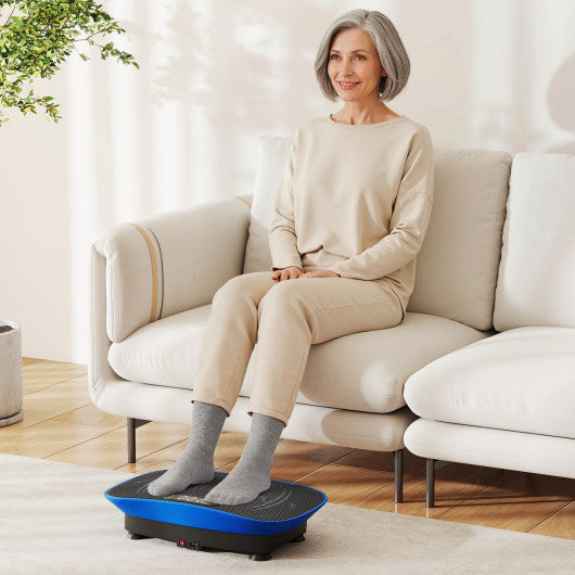 COSTWAY Vibration Plate Exercise Machine for Lymphatic Drainage
