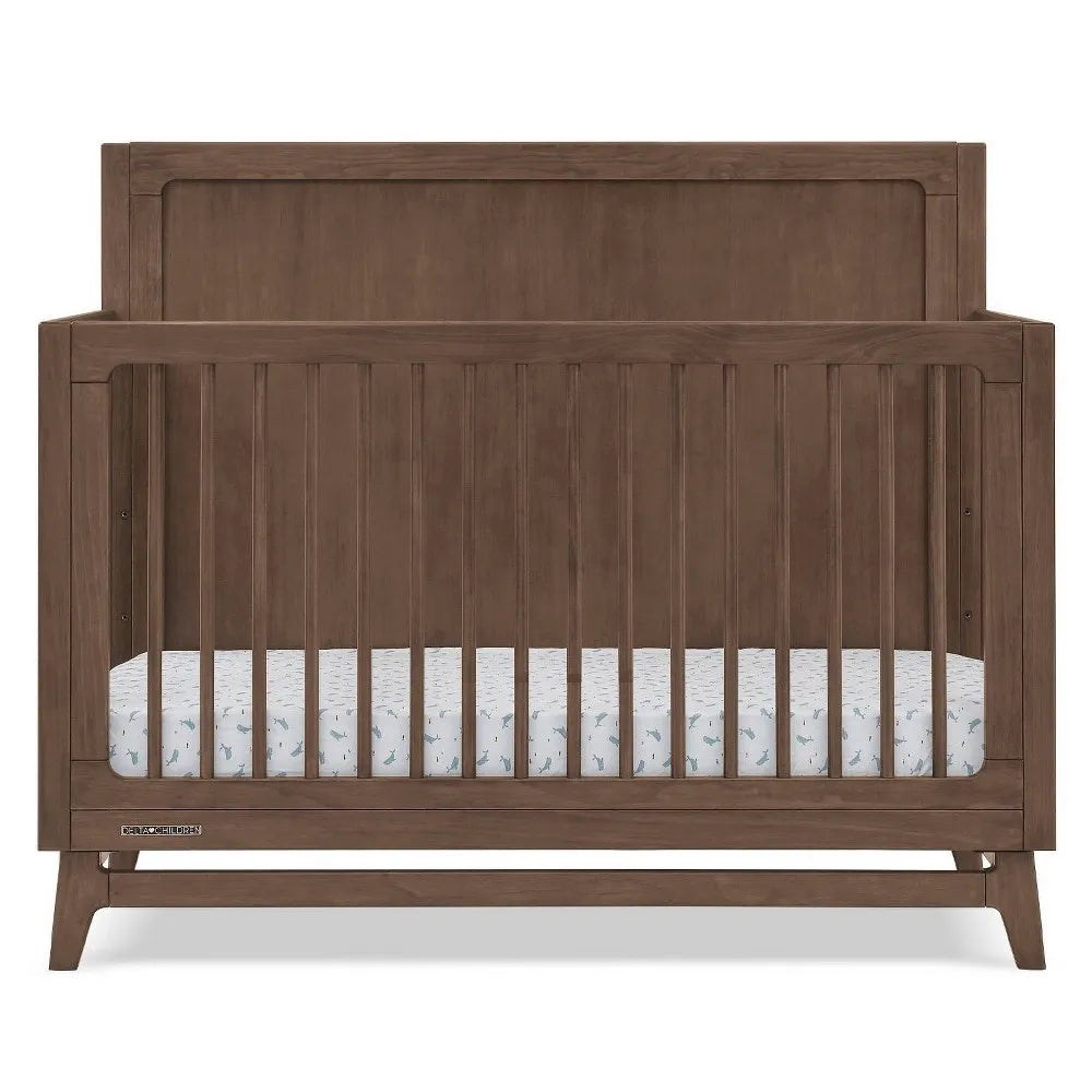 Delta Children Spencer 6-in-1 Convertible Crib - Teak Brown – REBEL