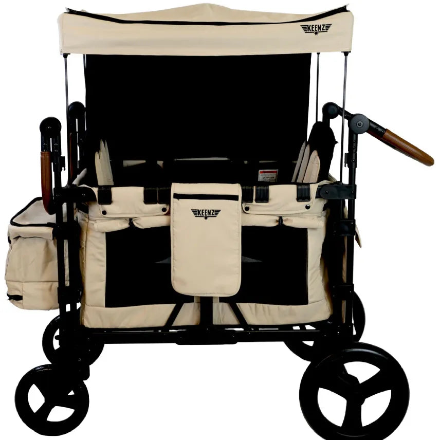 keenz double stroller Keenz XC+ Luxury Comfort Stroller Wagon 4 Passenger- Mocha – REBEL