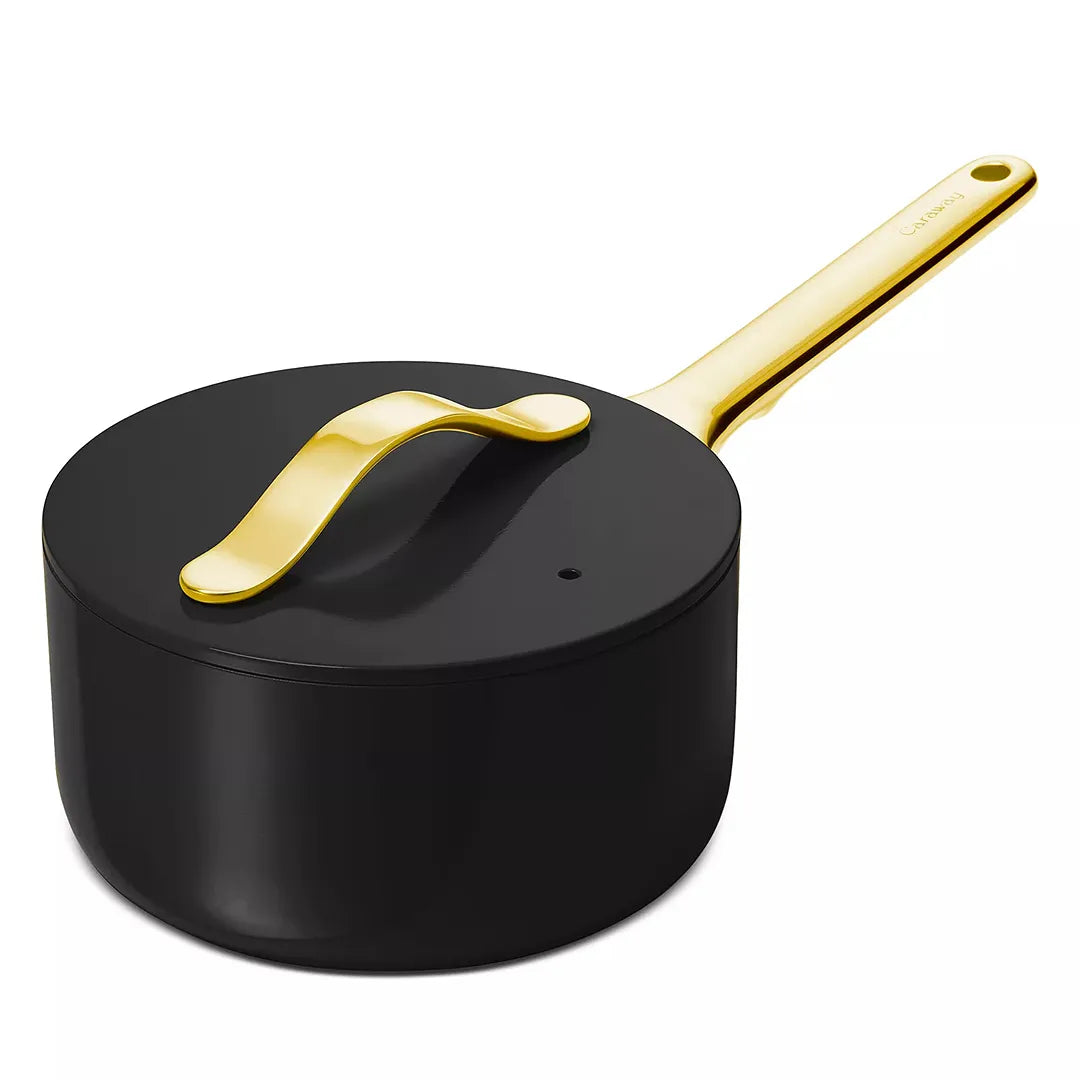 Caraway - Saucepan With Lid - Black - REBEL