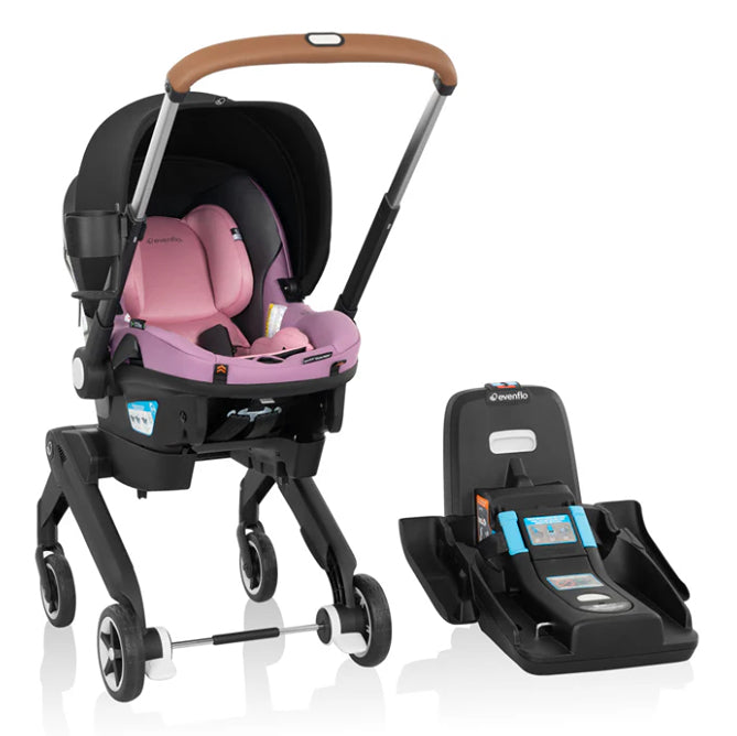 evenflo car seat padding Evenflo Gold Shyft DualRide Infant Car Seat and Stroller with Storage Bag & Canopy