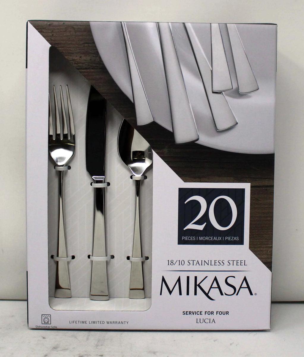 Mikasa Lucia 18 10 Stainless Steel 20 Piece Flatware Set
