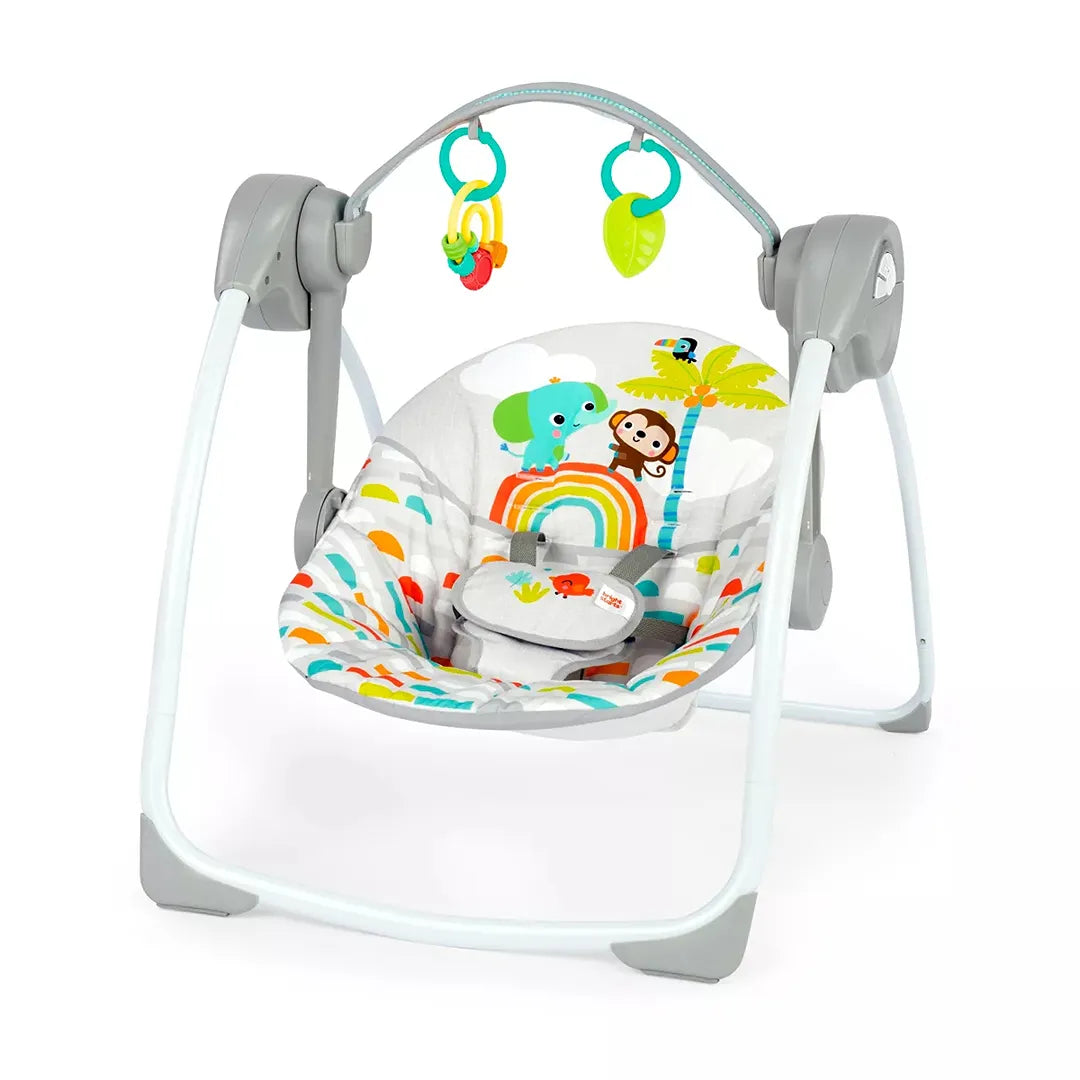 邦楽 BABYL L FORTH Bright Starts Playful Paradise Portable Compact Baby Swing