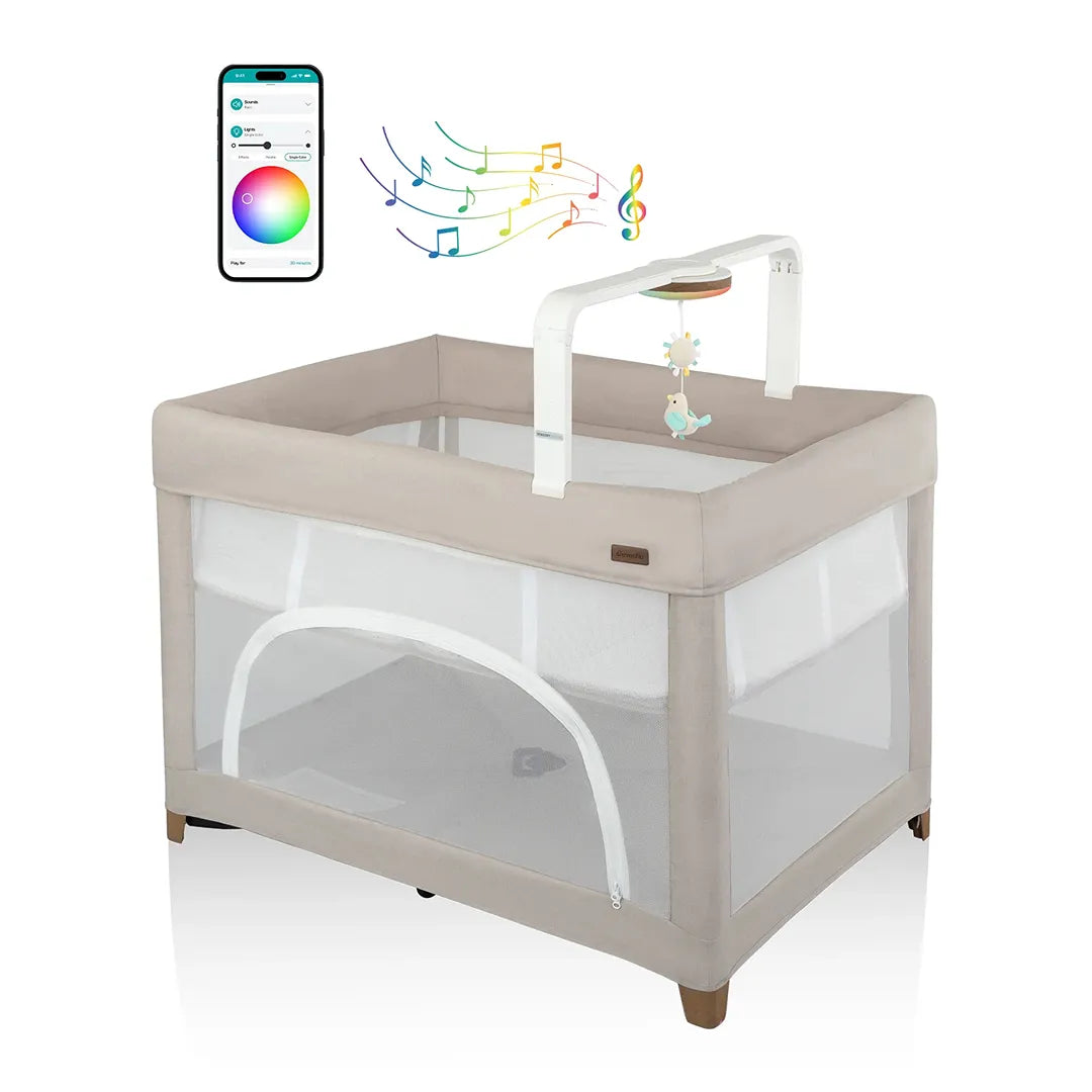 evenflo bassinet sheet Evenflo Eris One-Hand Playard with Bassinet