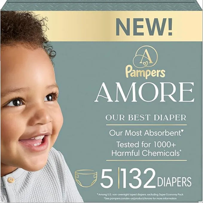 baby trend diaper champ Pampers Amore, Size 5 (20-37 lbs), 132 Count – REBEL