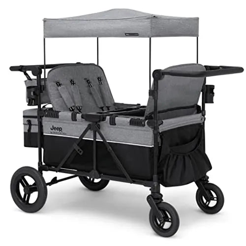 jeep stroller with infant car seat Jeep Wrangler Deluxe 4 Seater Stroller Wagon