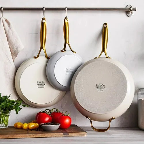GreenPan - Fry Pan Set - 3-Piece - Black - REBEL