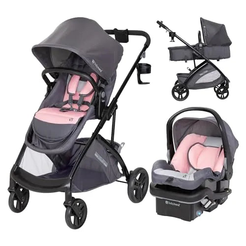 hot pink stroller travel system Baby Trend 6-in-1 Travel System with EZ-Lift PLUS Infant Car Seat