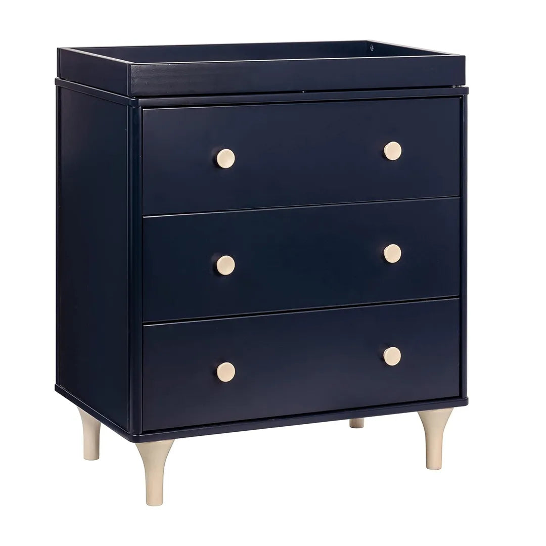 navy blue 3 drawer dresser Babyletto Lolly 3-Drawer Changer Dresser w/Removable Changing Tray