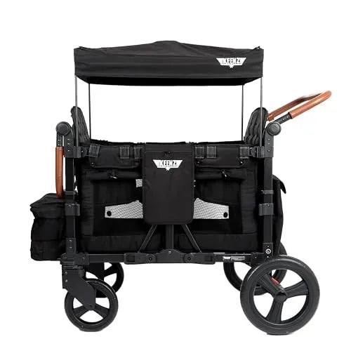 Keenz VYOO Stroller Wagon with Canopy 4 Passangers - Black – REBEL