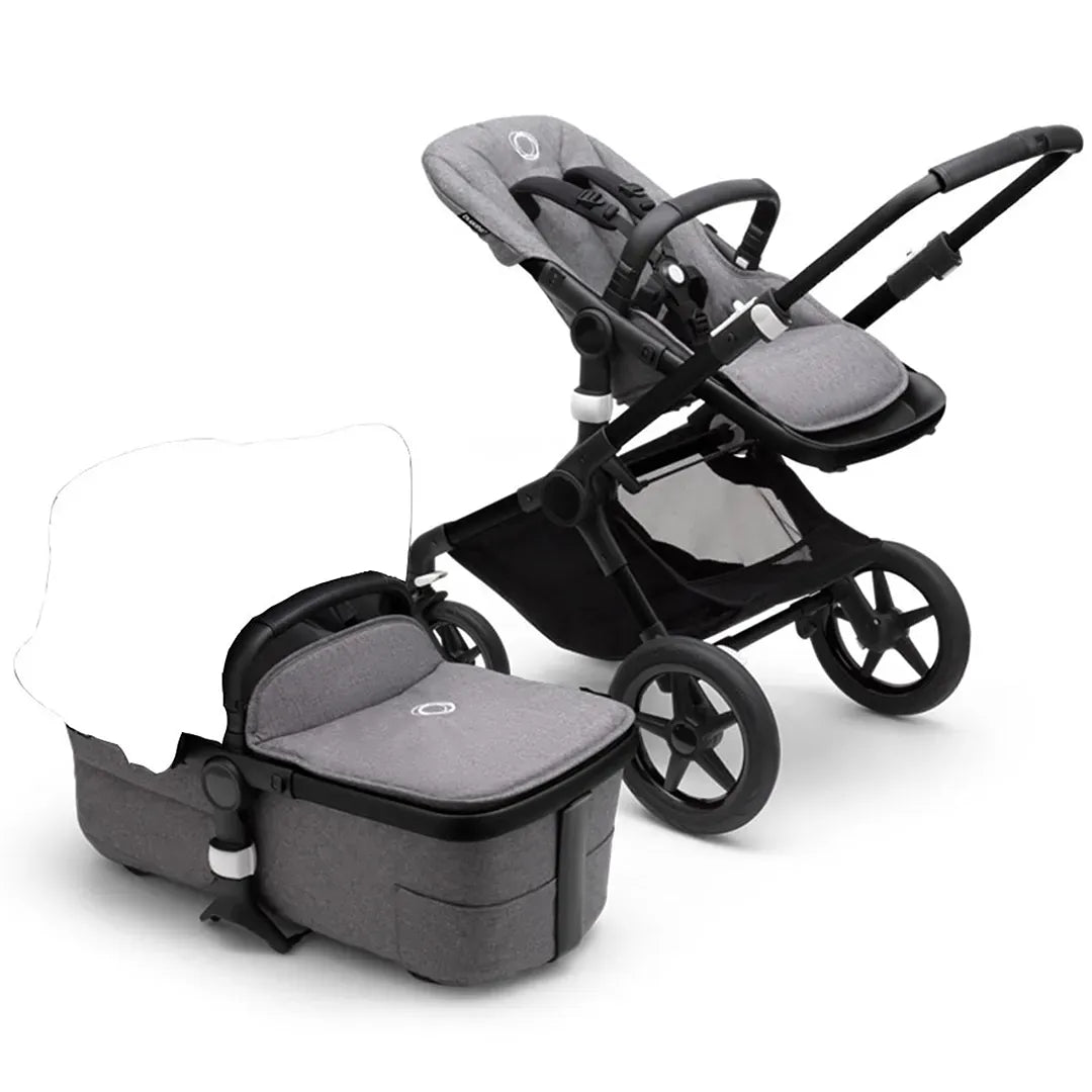 Bugaboo Fox 3 Base + Stlye Set - Black/Grey Melange – REBEL