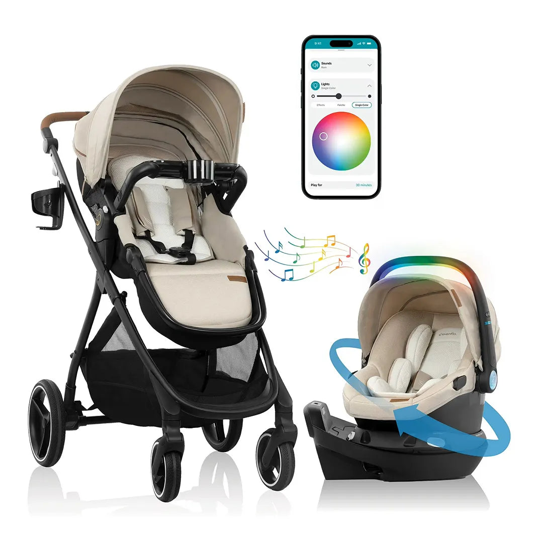 Evenflo Shyft Intuiti+ Travel System With Revolve180 LiteMax NXT