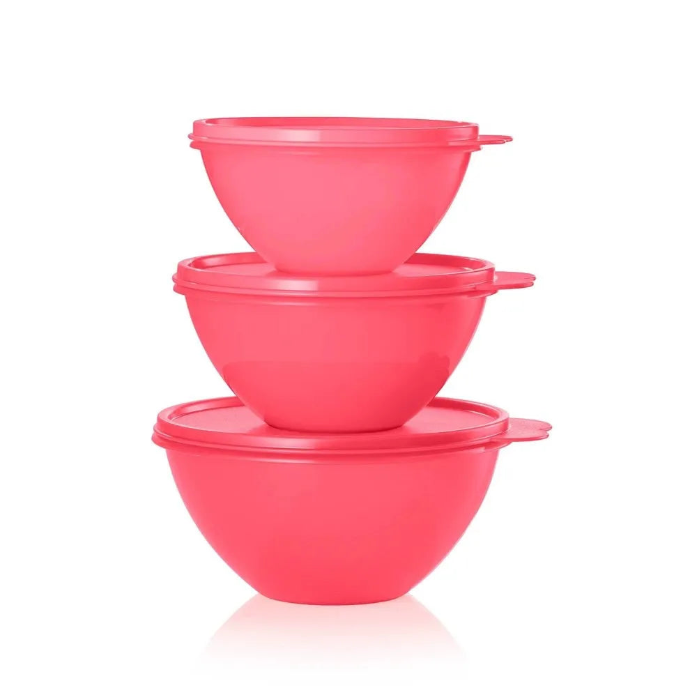 Tupperware 6pc Wonderlier Bowl Food Storage Set - Pink – REBEL