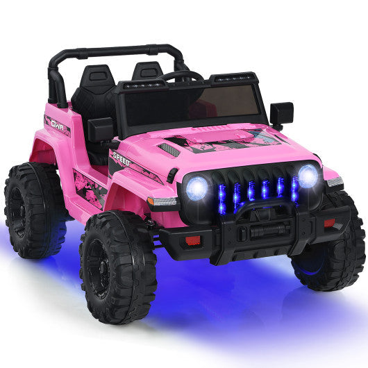 pink jeep jogging stroller COSTWAY 12V Kids Ride-on Jeep Car With 2.4 G Remote Control-Pink – REBEL