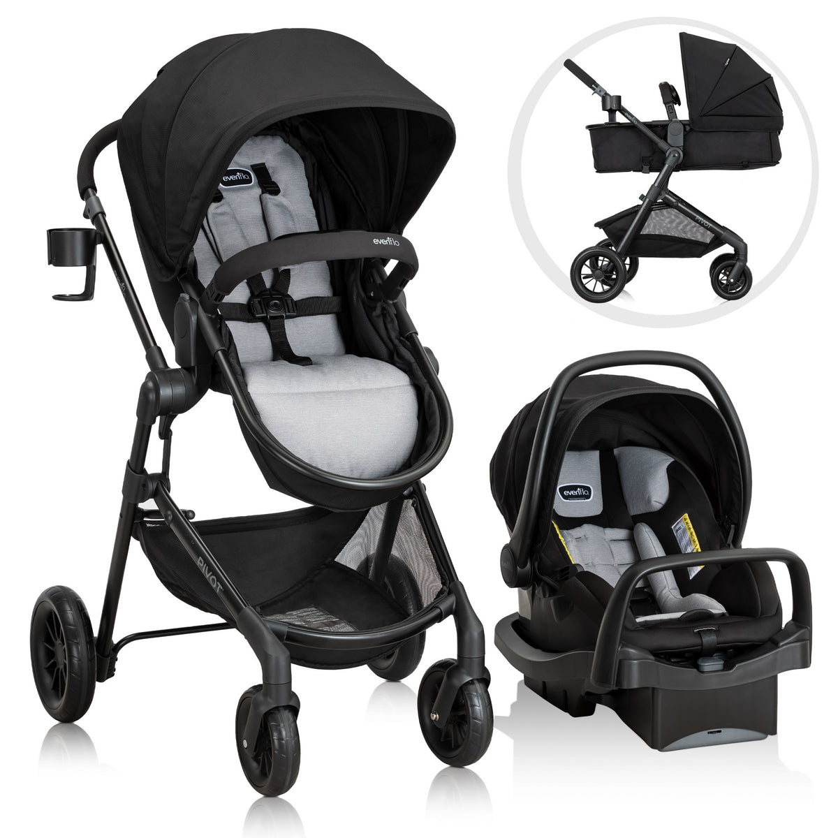 how to collapse an evenflo stroller Evenflo Pivot Travel System