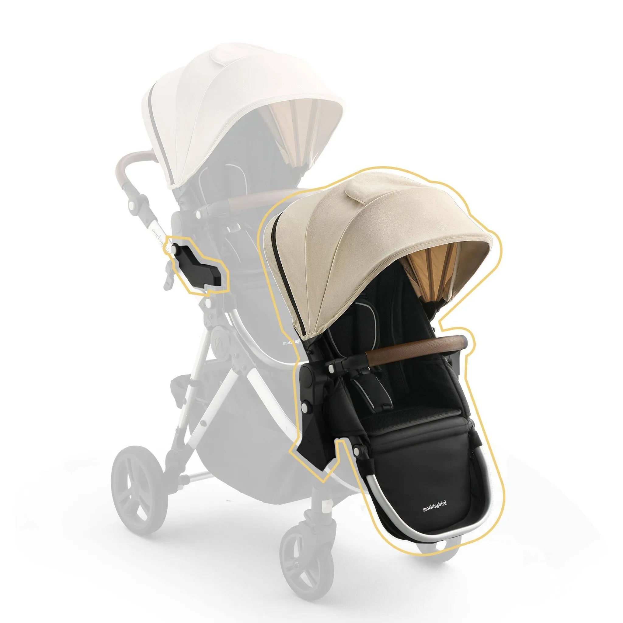 mockingbird vs evenflo Mockingbird 2nd Add-On Seat Kit 3.0