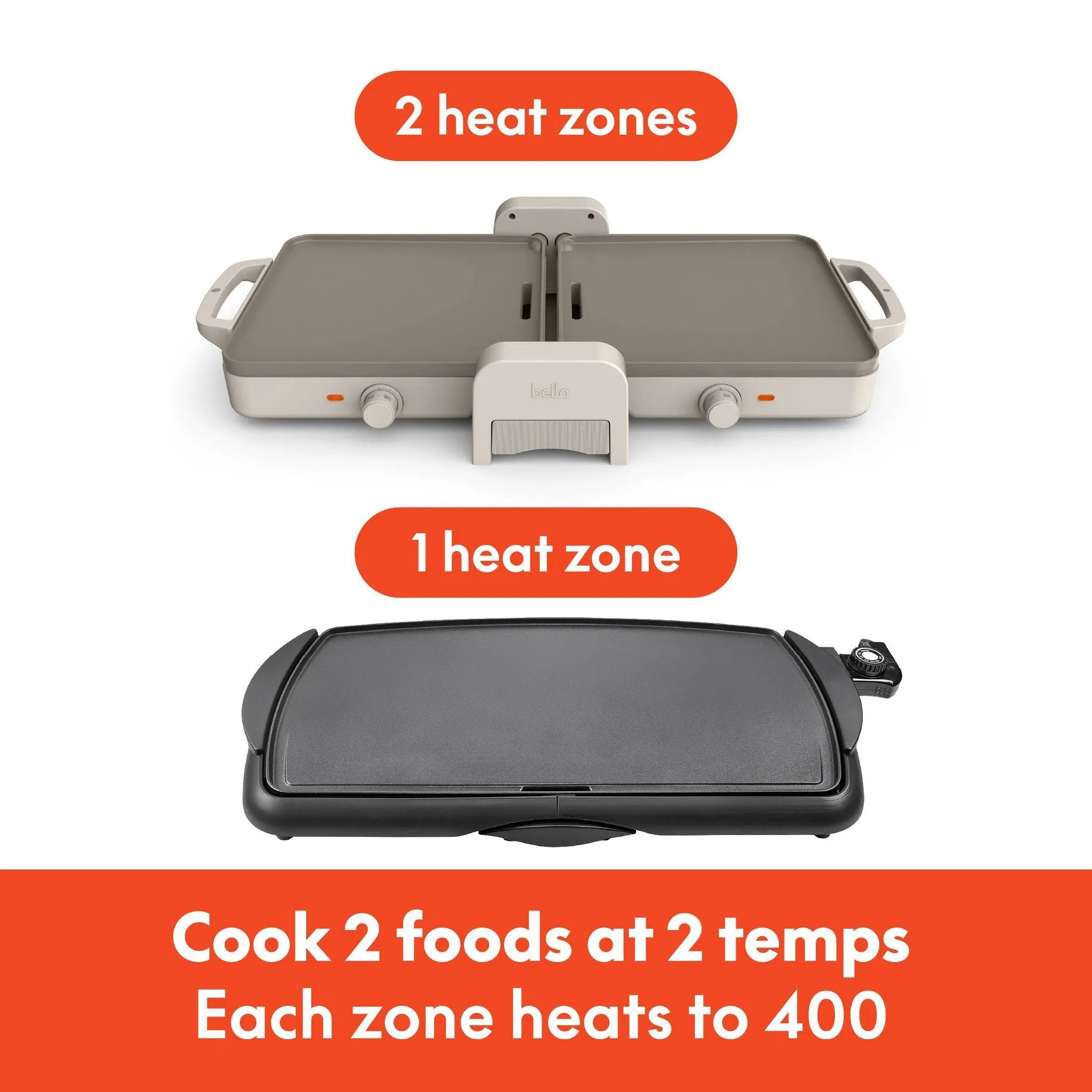 Bella Ceramic Fold-n-Store Griddle - Thumbnail 3