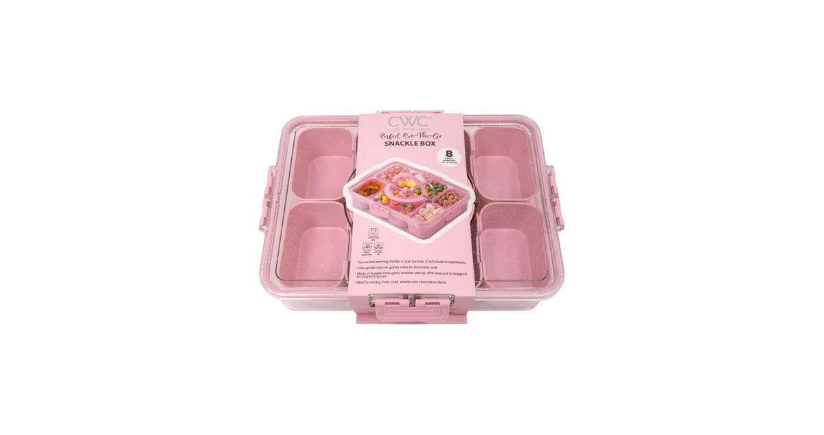 Sparkle Snack Box Food Storage Container Pink – REBEL