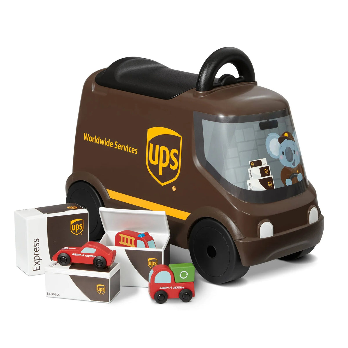 Radio Flyer UPS Delivery Truck Ride-On Toy- Steel and Plastic – REBEL