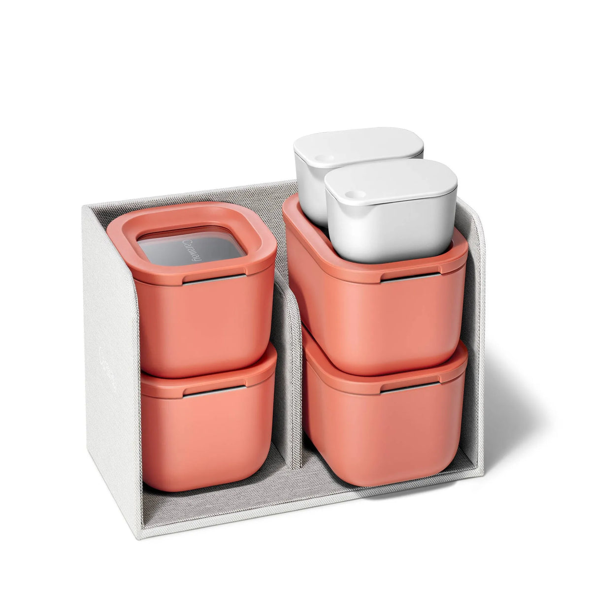 Caraway Home Mini Food Storage Set W/ Storage Perracotta Set of 11-pc ...