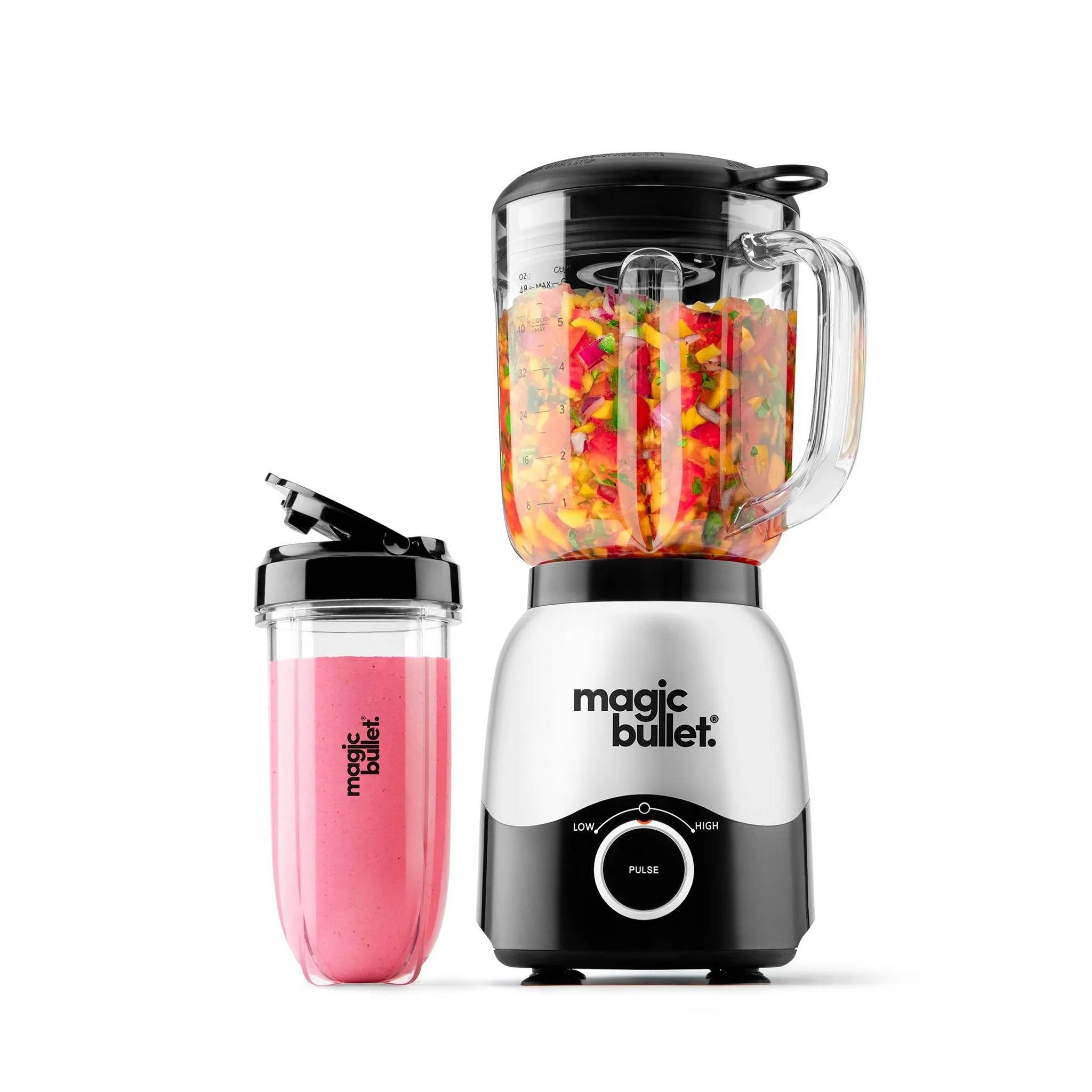 Magic Bullet 2-Speed Countertop Blender Combo - Silver MBF50200