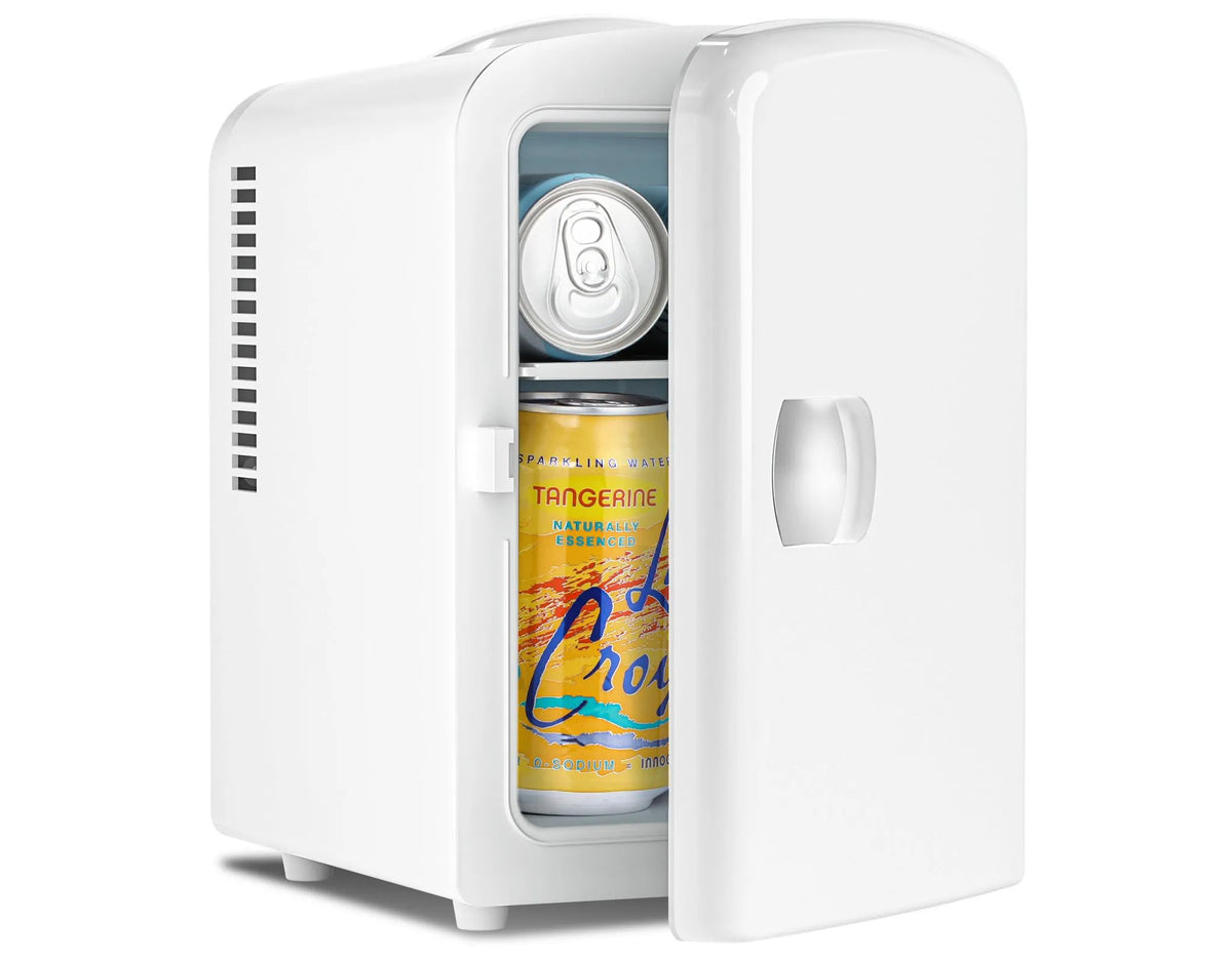 R.W.FLAME Mini Fridge with LED Mirror - White – REBEL
