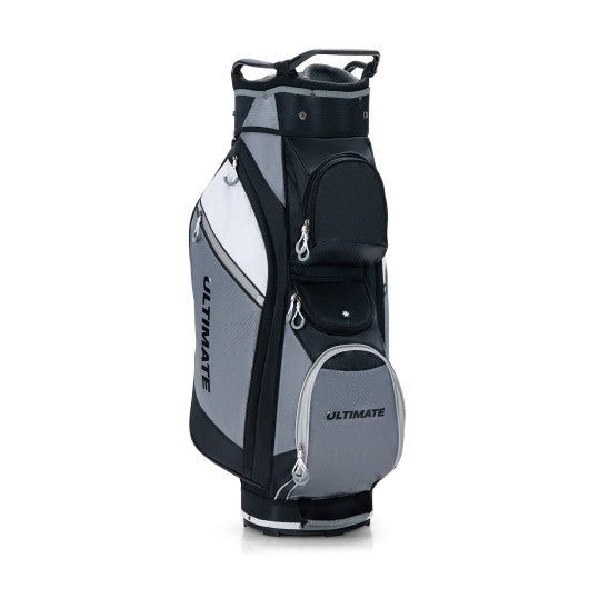 cart bag rain hood COSTWAY 14-Way Golf Cart Stand Bag With Waterproof Rain Hood – REBEL